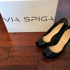Via Spiga “Brandy Pump”; black heels, worn once.